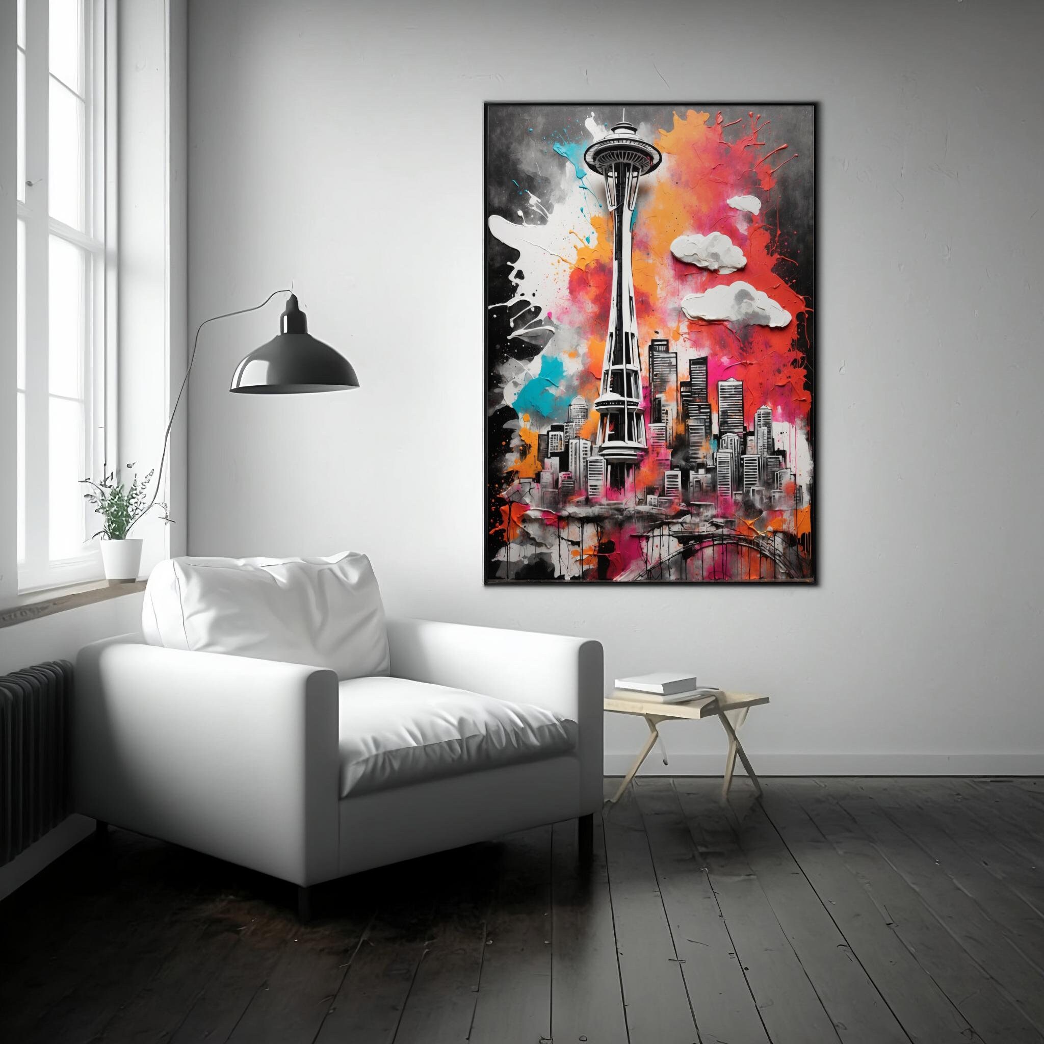 Space Needle Art Print Space Needle Wall Art Download Poster of Space ...