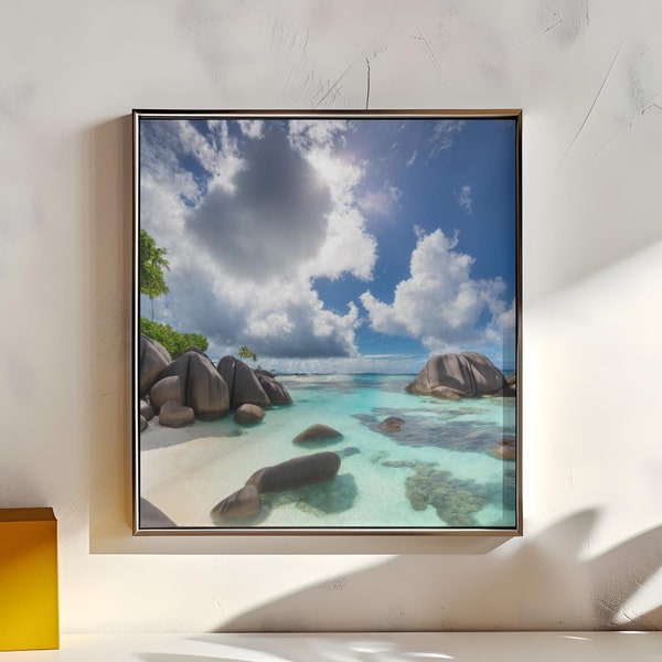 Anse Source d'Argent Seychelles Art Print | Wall Art | Download | Poster of Anse Source d'Argent Seychelles