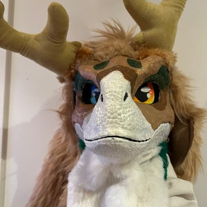 Premade Reindeer Dino Mask