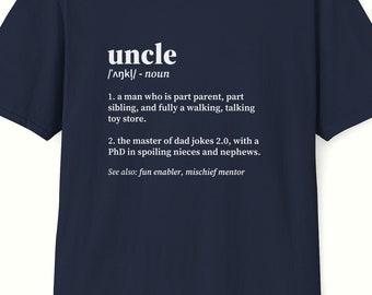 Uncle - Lexicon Tee | Dictionary Definition T-shirt | Funny Dictionary T-shirt | Graphic Tee | Gift for her | Gift for him