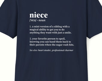 Niece - Lexicon Tee | Dictionary Definition T-shirt | Funny Dictionary T-shirt | Graphic Tee | Gift for her | Gift for him