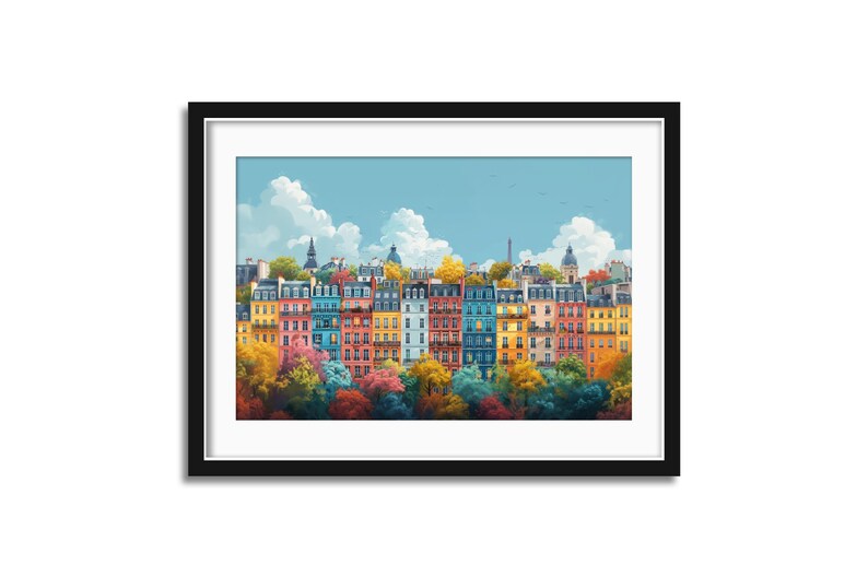 Vintage Paris Wall Art, Antique Parisian Building Digital Prints, Paris ...
