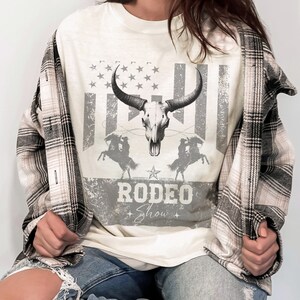 Western Rodeo Shirt, Vintage Inspired TShirt, Country Concert Tee, USA Shirt, Oversized Graphic Tee, Cowboy Tee, Gift for Her, Gift for Him