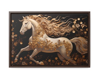 Gallery Canvas Wraps, Horizontal Frame, Equine, Horse Galloping, Equestrian 11