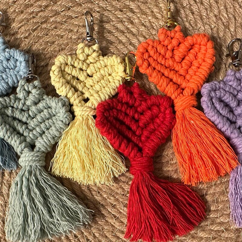 Macrame Key Holder - Etsy