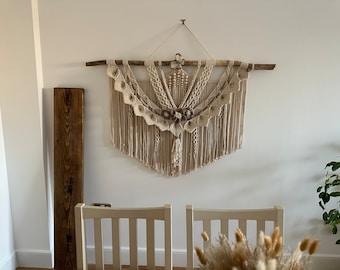 Extra Large Macramé Wall Hanging - Boho Statement Piece for Oversized Home Decor - Handcrafted and Ready to Transform Your Space!