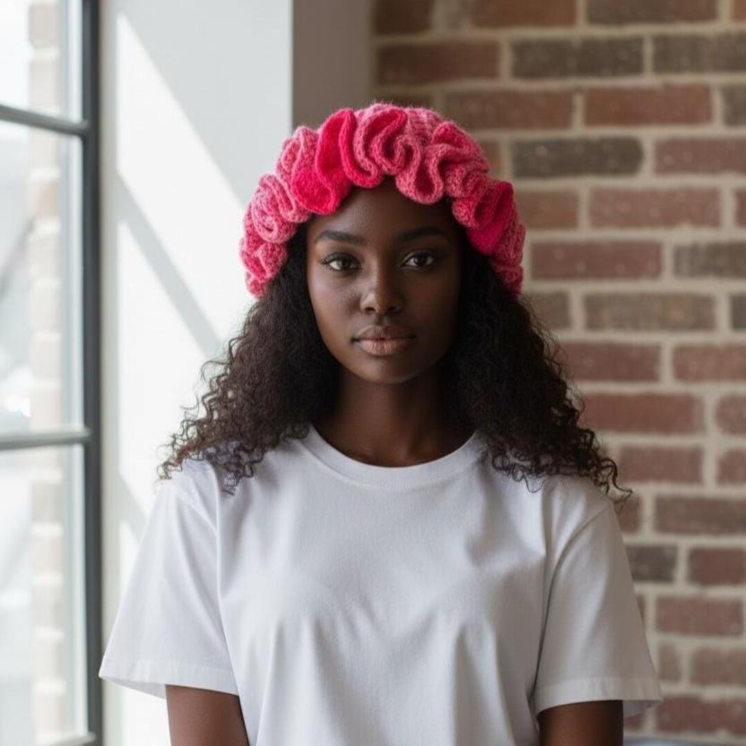 Cream Ruffle Hat Ruffle Hat: Pretty in Pink - Etsy