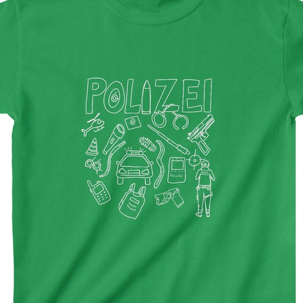 Kids T-Shirt - Polizei // Kindergeburtstag, Einschulung, Mini me Polizist