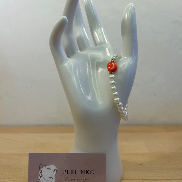 Pulsera Mujer Happy Day Rouge & Blanc (Perles)