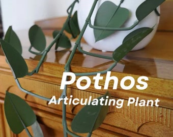 Pianta Pothos articolata stampata in 3D