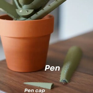 Aloe Plant Pens Fun Desk Plant Decor image 2