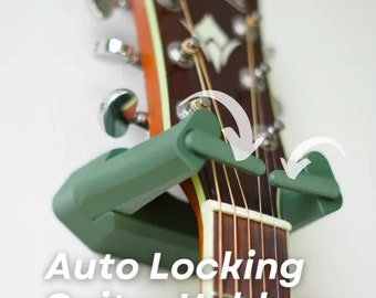 Guitar and Ukulele Wall Mount | Auto Locking Holder