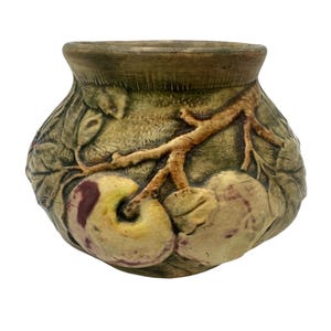 Weller Pottery Baldin Apple Pattern Vase – Early 1900s American Art Pottery