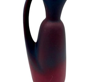 Antique Van Briggle Pottery Pitcher / Vase – Mottled Mulberry Blue Glaze – Arts & Crafts Era