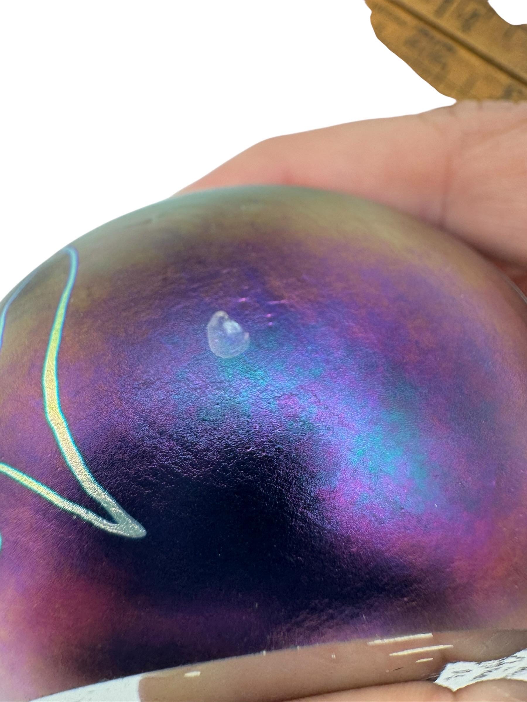 1974年 ランドバーグ・スタジオ 虹色ペーパーウェイト – ハーツ