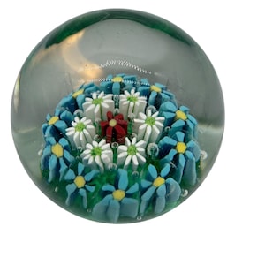 Vintage Murano Millefiori Glass Paperweight – Exquisite Italian Craftsmanship