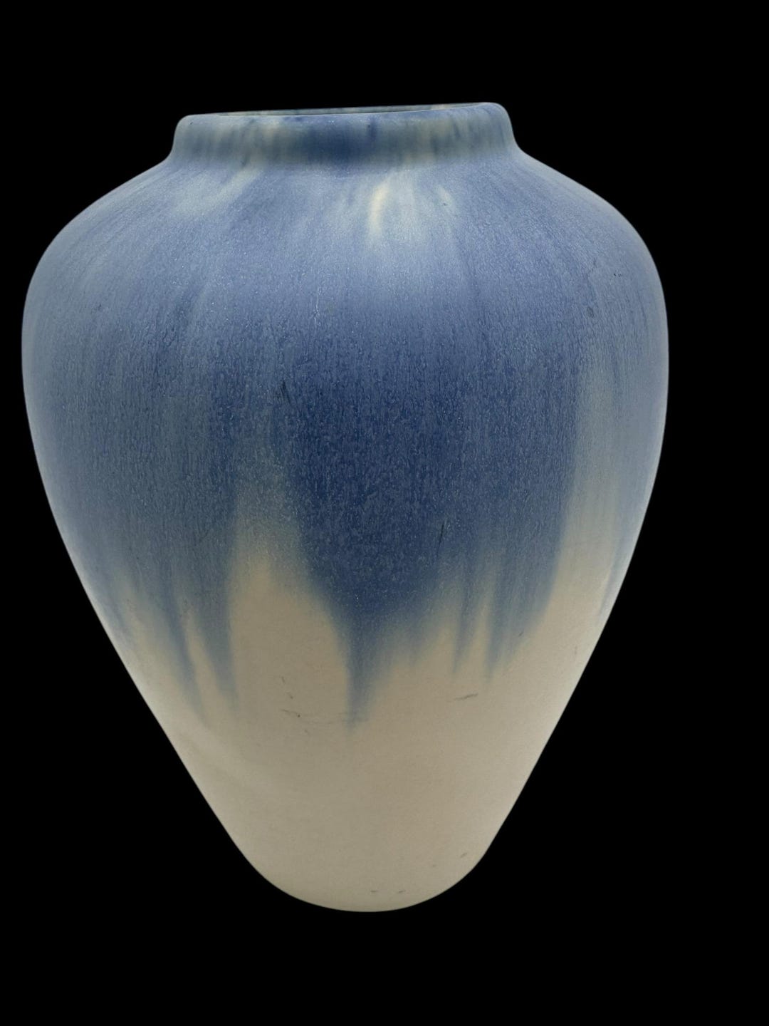 Muncie Pottery 7.5” Blue Drip Glaze Vase – Vintage Art Pottery – Arts ...