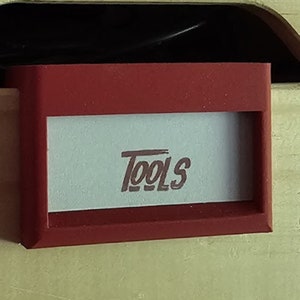 Label holder  for IKEA KNAGGLIG boxes, 6 pack of any color combination