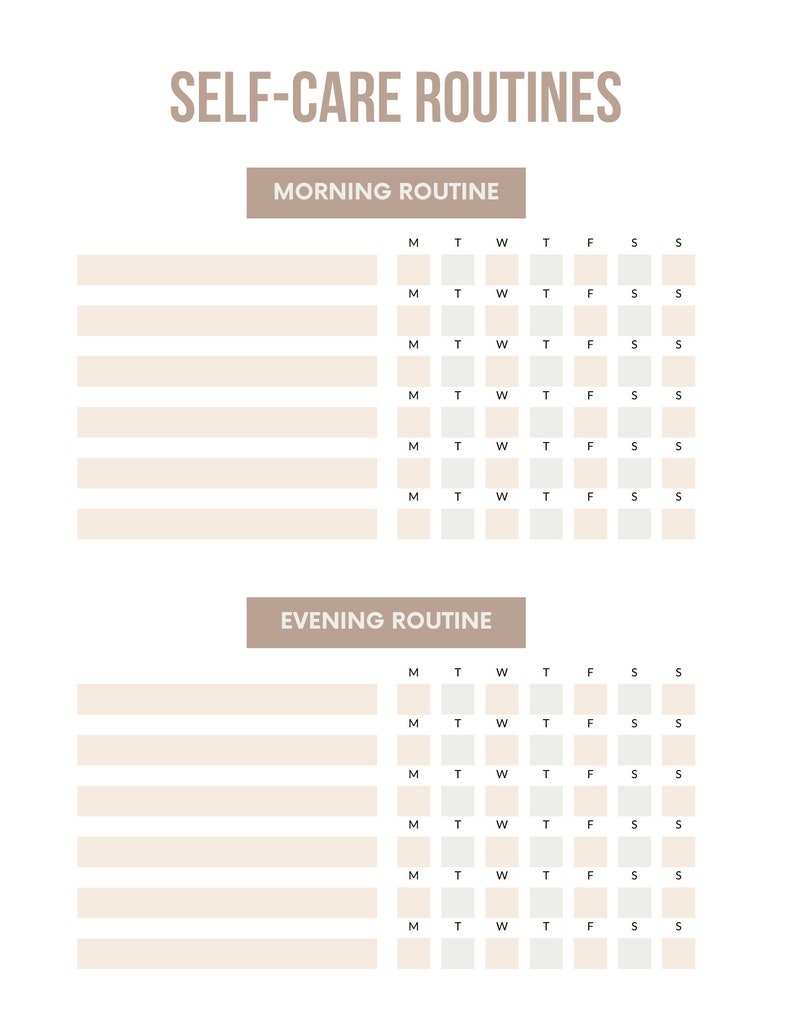 Calendar Planner Tracker Printable Etsy