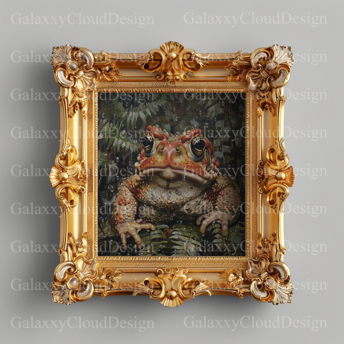 Judgment Toad Digital Painting | Victorian Wall Decor | Fantasy, Fun ...
