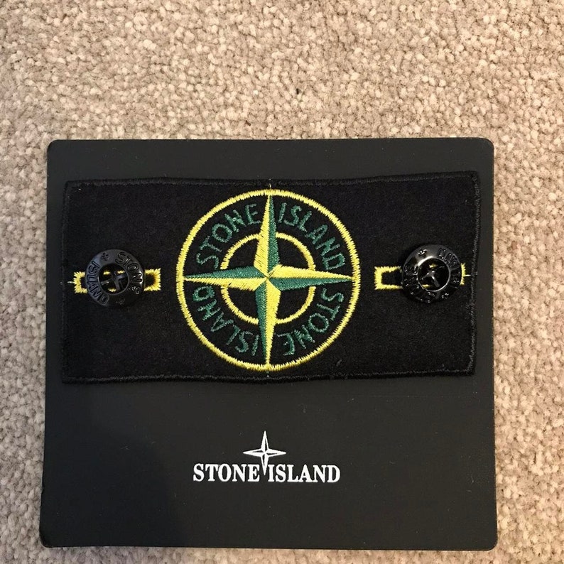 VÉRITABLE badge Stone Island original et 2 boutons AUTHENTIQUE VINTAGE image 1