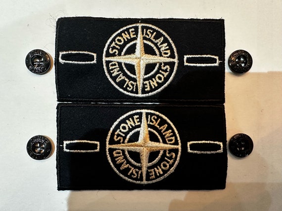 GENUINE Stone Island badge ghost (Silver) and 2 b… - image 1