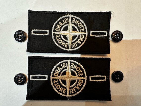 GENUINE Stone Island badge ghost (Silver) and 2 b… - image 2