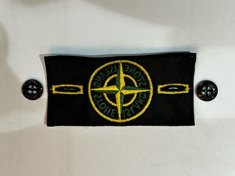 GENUINE Stone Island badge Original and 2 buttons AUTHENTIC VINTAGE zdjęcie 4