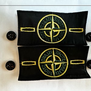 ECHT Stone Island Abzeichen authentisch mit 2 Knöpfen Bild 3