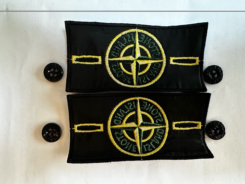 ECHT Stone Island Abzeichen authentisch mit 2 Knöpfen Bild 3