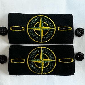 GENUINE Stone Island badge Authentic with 2 buttons Bild 1