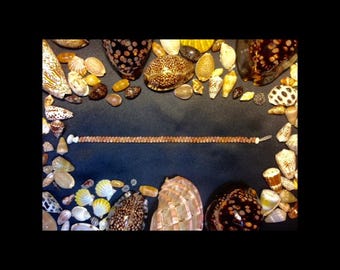 kahealani bracelet. One color. 7 1/2” . puka#niihau#seashell#hawaiian heirloom#