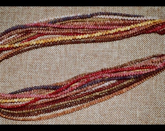 Beautiful kahealani Mauna Loa 8 strand lei 24”