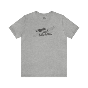 Just BRRRTTT A-10 Warthog Airplane Aircraft Pilot Dad Brother Gift Jersey Short Sleeve Tee