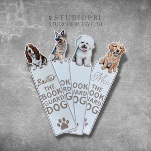 Personalized Dog Breed Bookmark, Unique Gift for New Pet Owner, Gift for Dog Dad, Custom Puppy Page Marker, Reading Gift for Dog Lovers