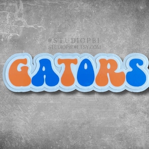 Welcome to The Swamp, University of Florida Gators sticker with Retro Style, UF Orange and Blue Gators Pride, Gift for College Students