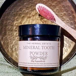Mineral Tooth Powder. Fluoride free. Formulated with Hydroxyapatite and natural minerals . 50g or 100g.