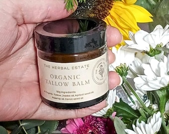 Grass-Fed Organic Tallow Balm – Nourishing Skin, Fragrance-Free | Handmade in Queensland.