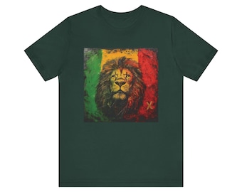 Rasta Zion Lion Unisex Jersey Short Sleeve Tee