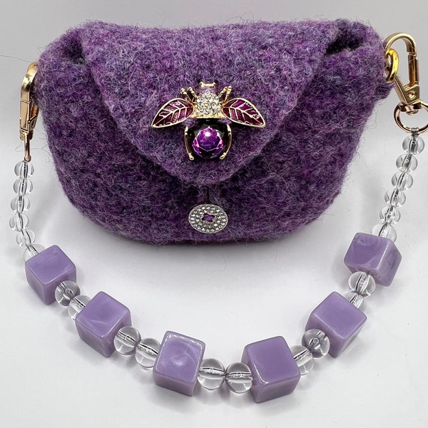 Hand felted purse - Princess Plum