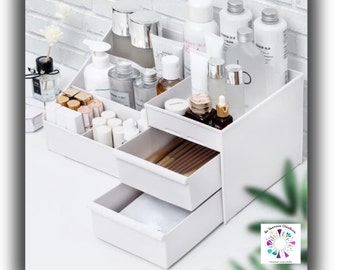 Boîte de rangement de beauté – Idéale pour les cosmétiques, les bijoux et les vernis à ongles, cadeau parfait