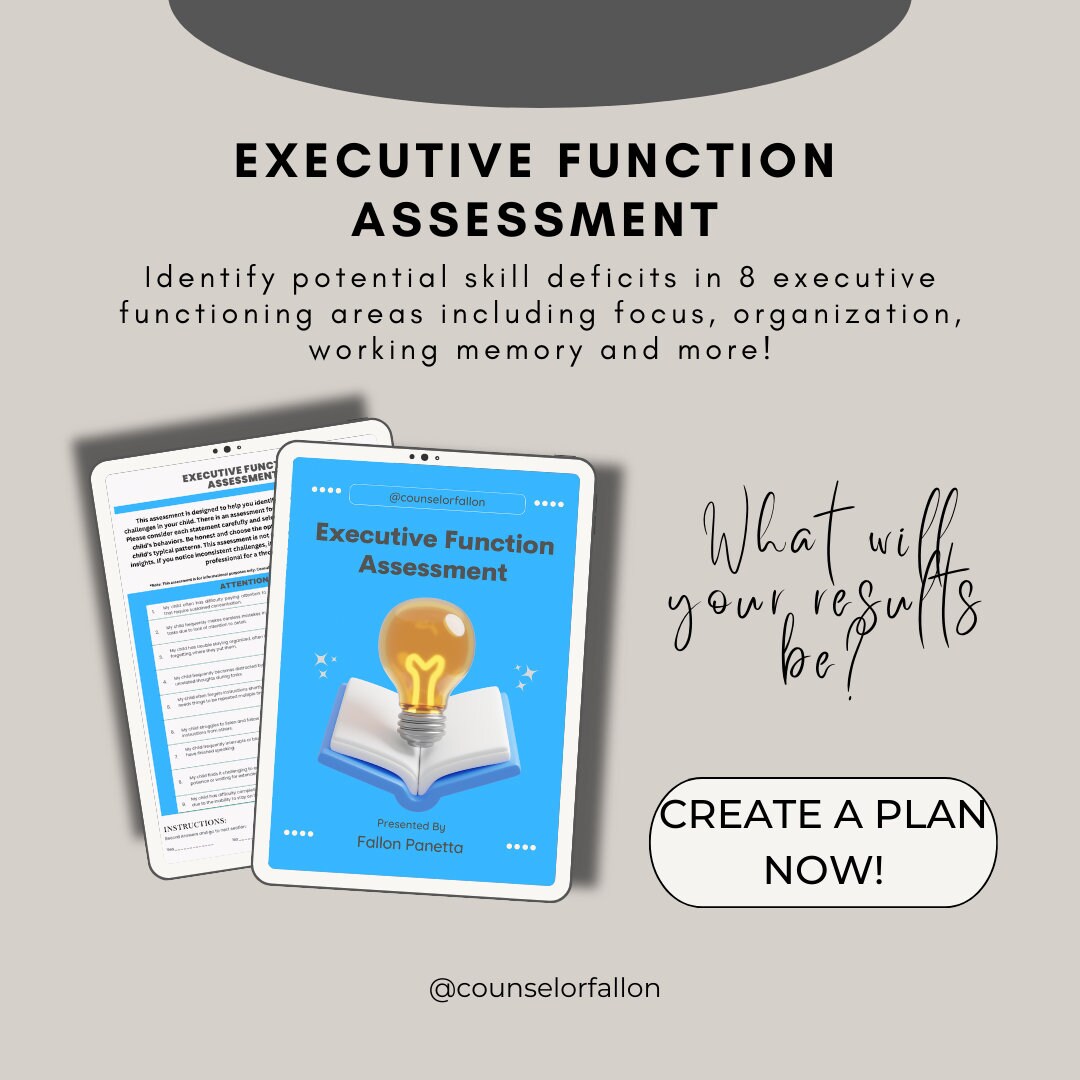 Executive Function Assessment - Etsy