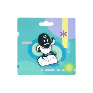 Computer Scientist Programmer Keyboard Enamel Pin | Vok