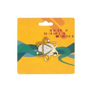 Brain Atom Science Psychology Enamel Pin | Vok