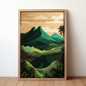 Olomana Three Peaks | Oahu Wall Art | Hawaii Mountains | Oahu Art Print | Hawaii Landscape | Oahu Poster | Oahu Hawaii Print | Hawaii Artist