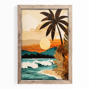 North Shore Oahu Wall Art | Hawaii Surf Beach Print | Oahu Art Print | Hawaii Artist | Beachy Art Print | Hawaii Artist