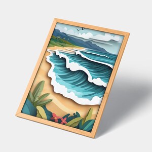 Banzai Pipeline North Shore Oahu Surf Art | Surfing Gift | Pau Hana Print Shop | Oahu Art | Oahu Artwork | Oahu Art Print | Oahu Wall Art | Oahu Poster | Hawaii Art | Hawaii Artwork | Hawaii Art Print | Hawaii Wall Art | Hawaii Poster
