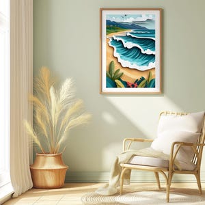 Banzai Pipeline North Shore Oahu Surf Art | Surfing Gift | Pau Hana Print Shop | Oahu Art | Oahu Artwork | Oahu Art Print | Oahu Wall Art | Oahu Poster | Hawaii Art | Hawaii Artwork | Hawaii Art Print | Hawaii Wall Art | Hawaii Poster