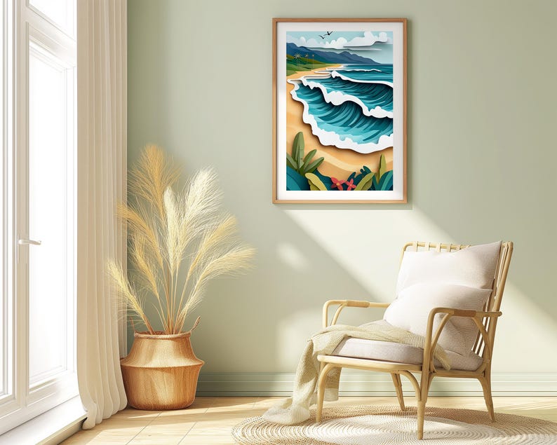 Banzai Pipeline North Shore Oahu Surf Art | Surfing Gift | Pau Hana Print Shop | Oahu Art | Oahu Artwork | Oahu Art Print | Oahu Wall Art | Oahu Poster | Hawaii Art | Hawaii Artwork | Hawaii Art Print | Hawaii Wall Art | Hawaii Poster
