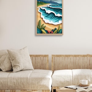 Banzai Pipeline North Shore Oahu Surf Art | Surfing Gift | Pau Hana Print Shop | Oahu Art | Oahu Artwork | Oahu Art Print | Oahu Wall Art | Oahu Poster | Hawaii Art | Hawaii Artwork | Hawaii Art Print | Hawaii Wall Art | Hawaii Poster